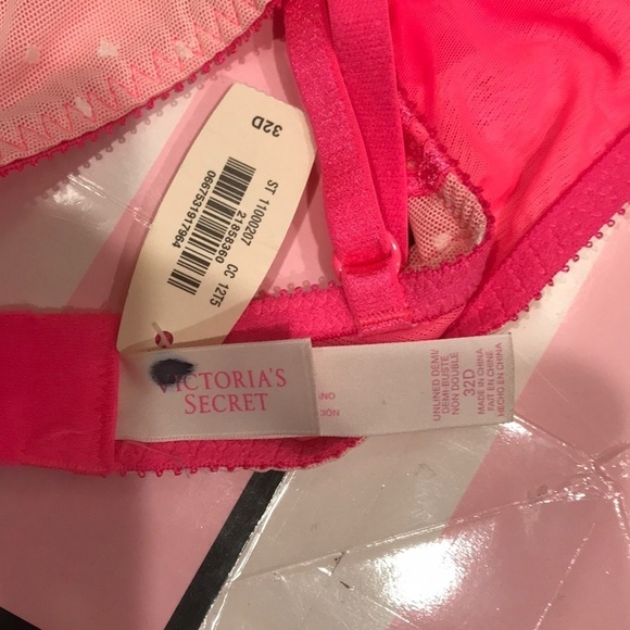 π₯ON SALEπ₯2/$33π₯ π Victoria Secret Unlined Demi Bra - Picture 8 of 8